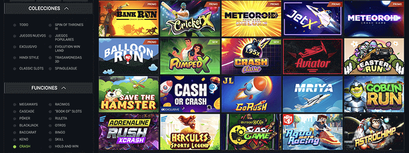 Cómo encontrar JetX en 1xBet