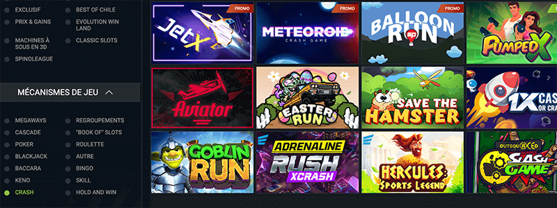 Comment trouver JetX sur 1xBet