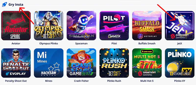 Jak znaleźć JetX w Vulkan Vegas Jak znaleźć JetX w Vulkan Vegas