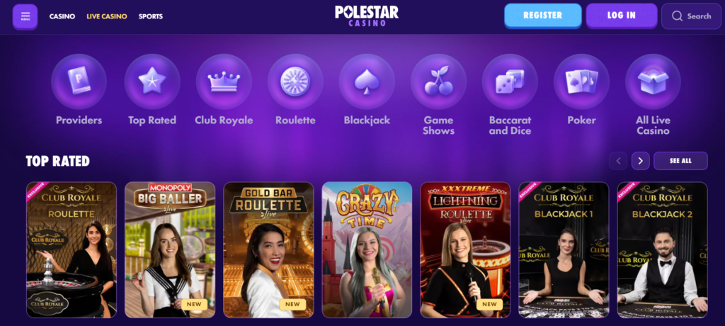 PoleStar Casino Games